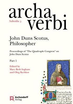 John Duns Scotus, Philosopher: Proceedings of 'The Quadruple Congress' on John Duns Scotus