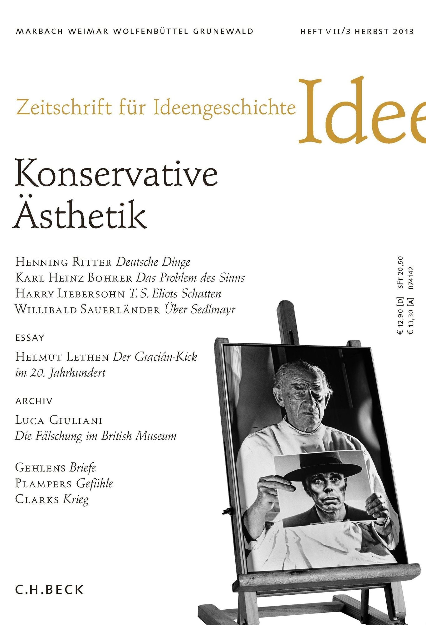 Zeitschrift für Ideengeschichte Heft VII/3 Herbst 2013: Konservative Ästethik