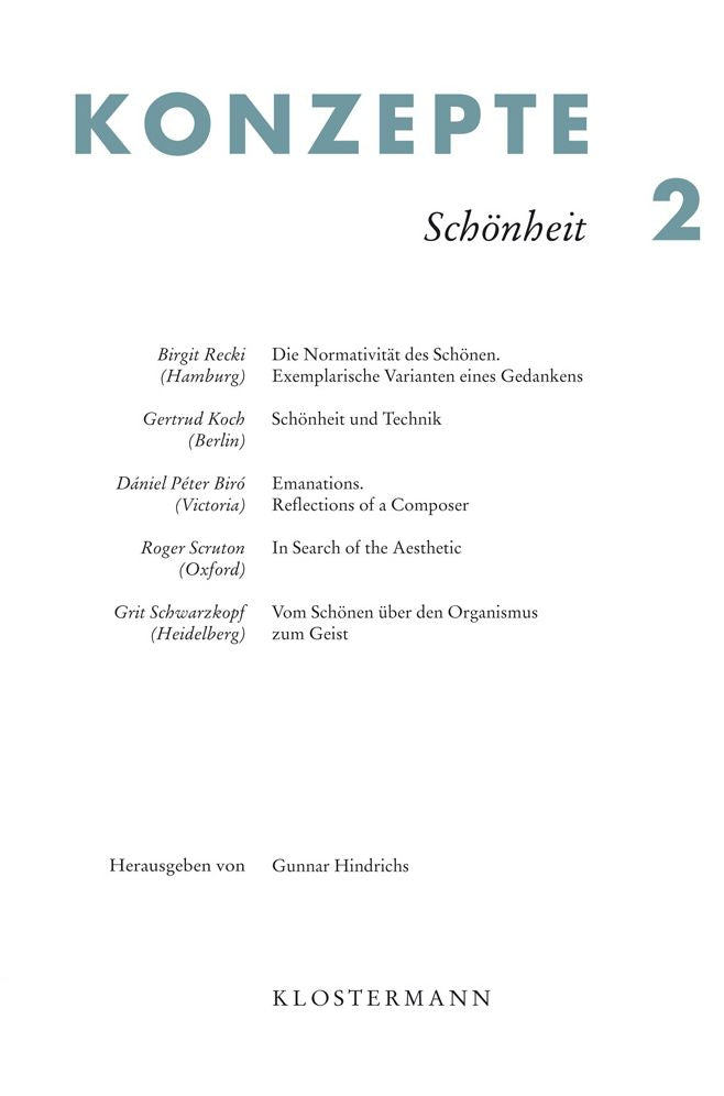 Konzepte 2: Schonheit