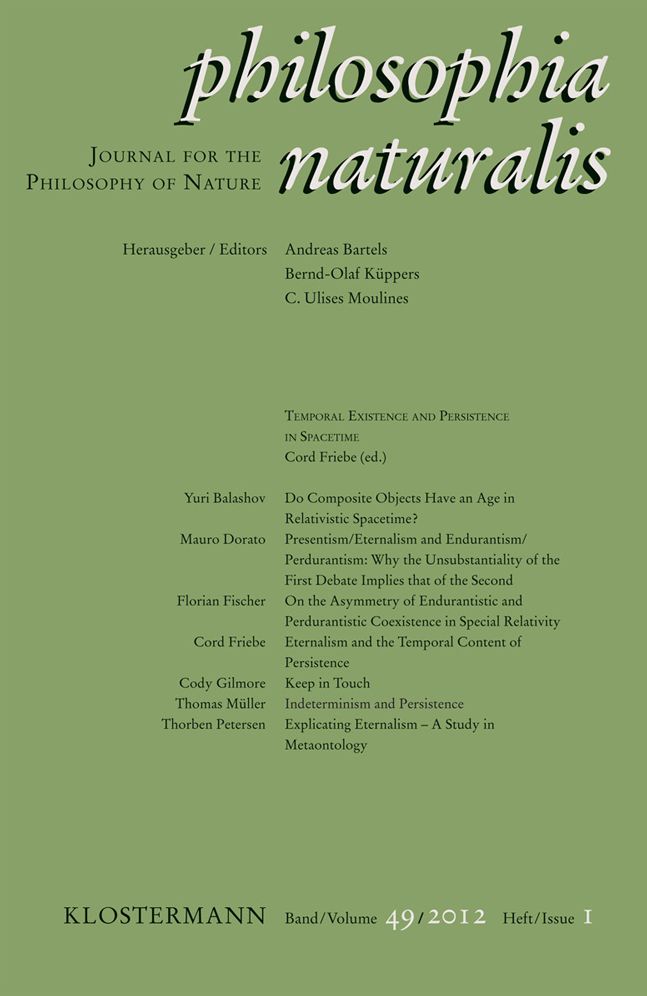 Philosophia Naturalis / Temporal Existence and Persistence in Spacetime: Philosophia naturalis Band 49. Heft 1