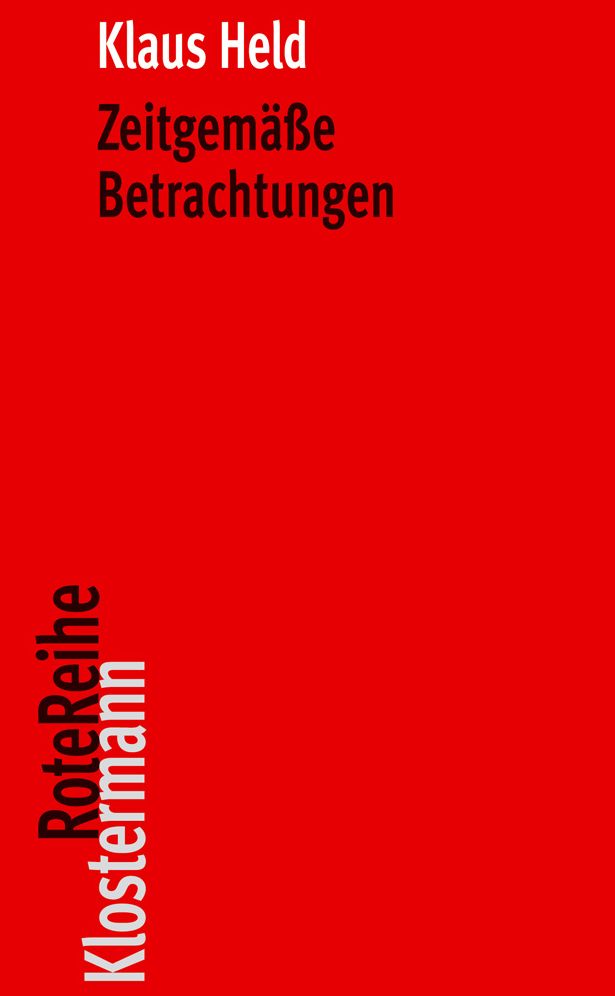 Zeitgemaae Betrachtungen