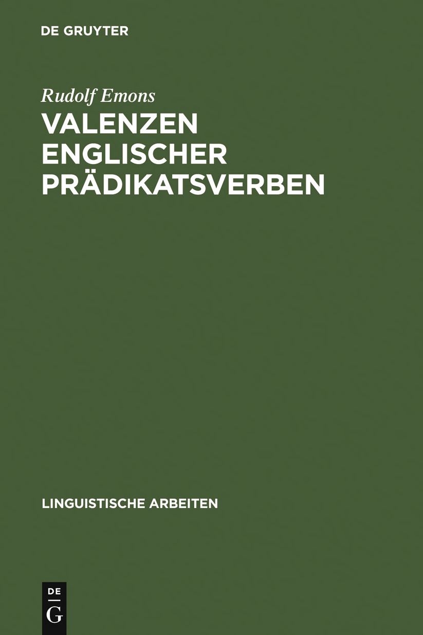 Valenzen englischer Pradikatsverben