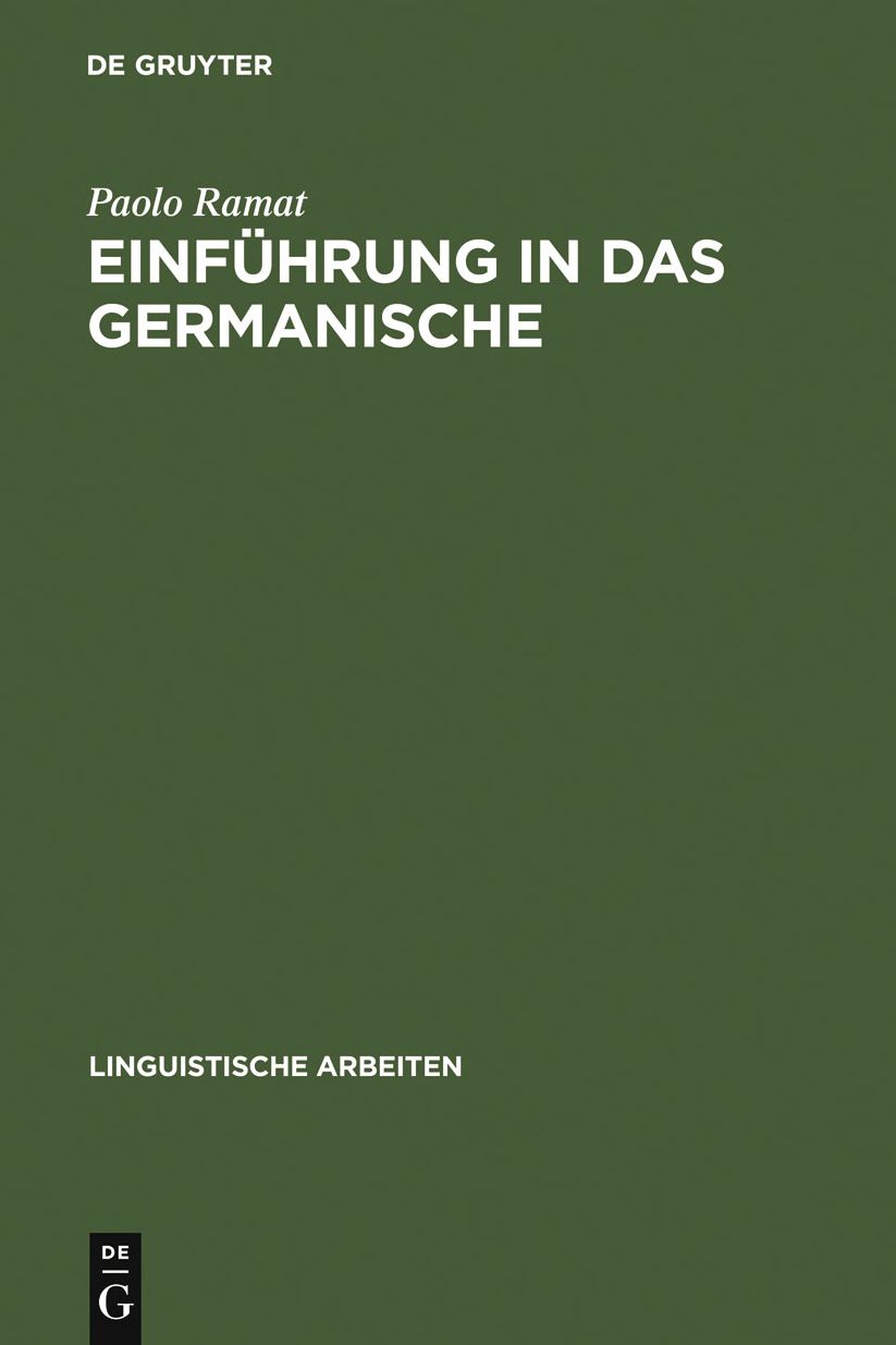 Einfuhrung in das Germanische