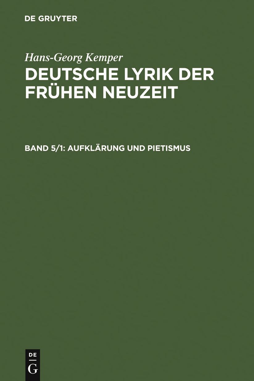 Aufklarung und Pietismus