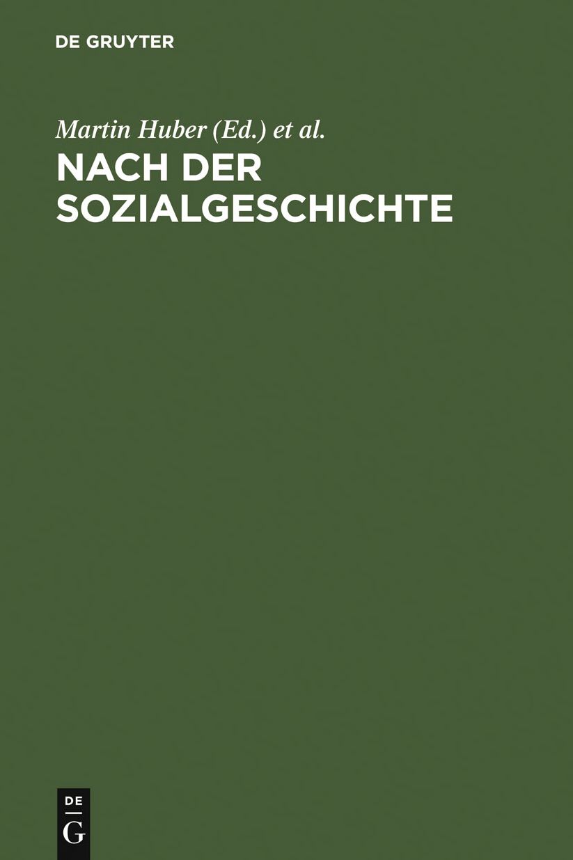 Nach der Sozialgeschichte: Konzepte fur eine Literaturwissenschaft zwischen Historischer Anthropologie, Kulturgeschichte und Medientheorie
