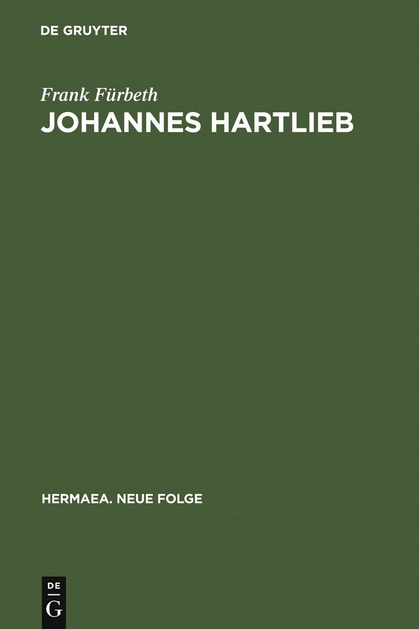 Johannes Hartlieb: Untersuchungen zu Leben und Werk