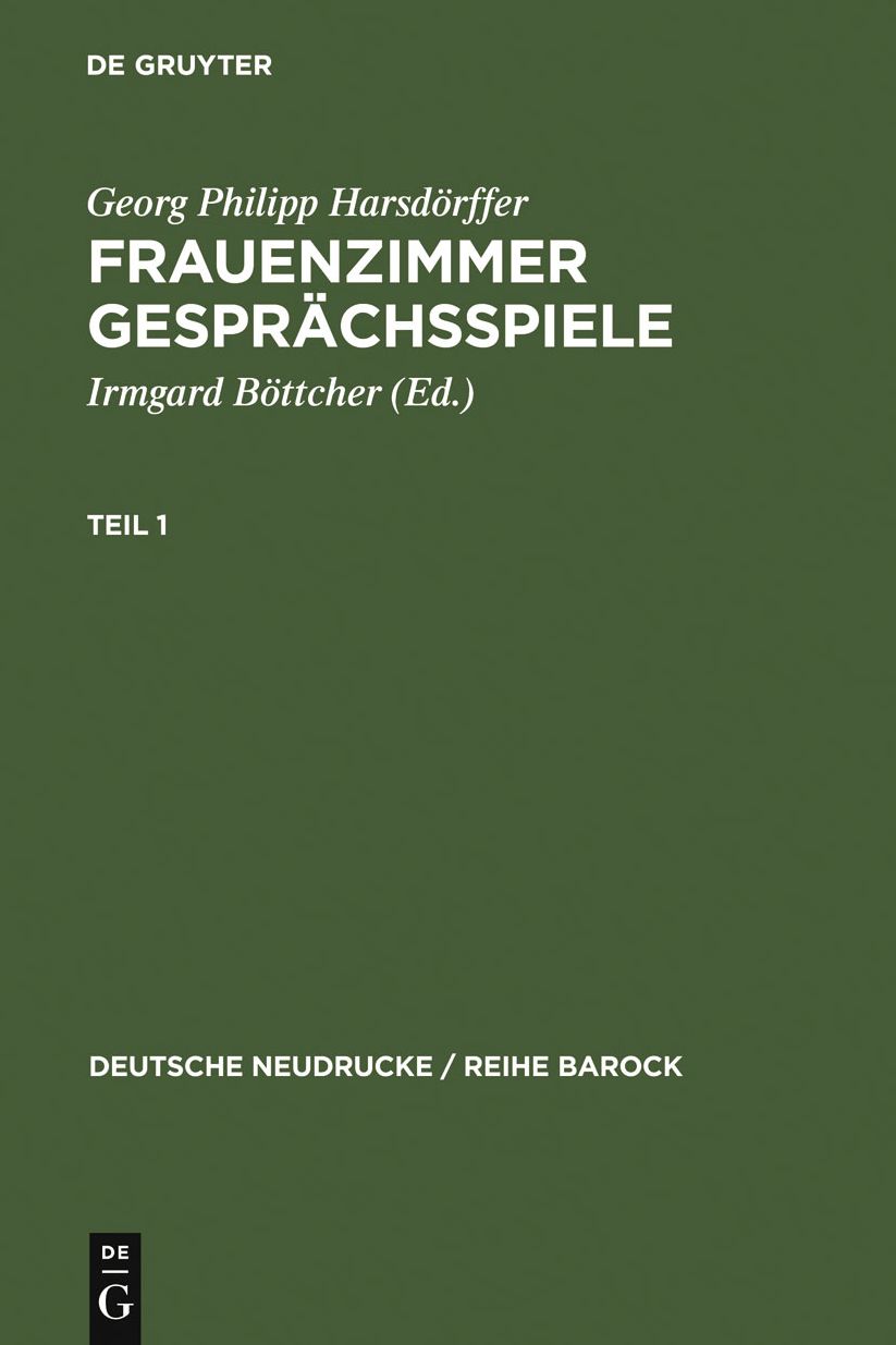 Frauenzimmer Gesprachsspiele Teil 1