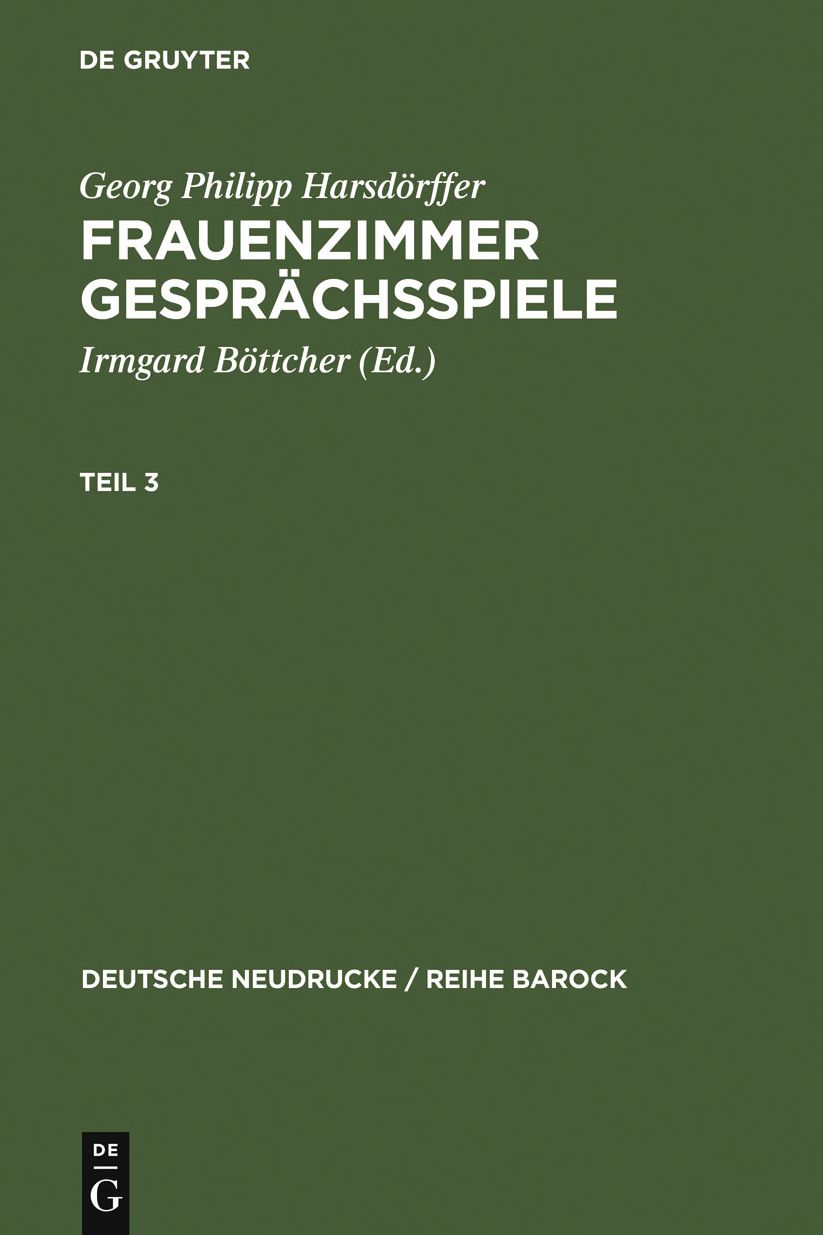 Frauenzimmer Gesprachsspiele Teil 3