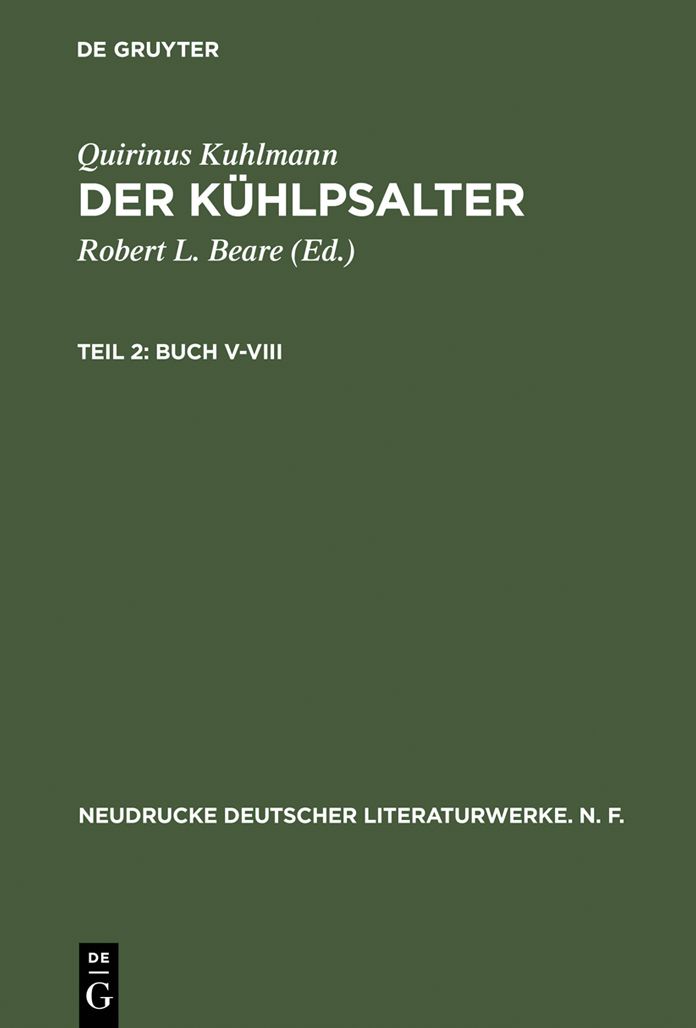 Buch V-VIII: Paralipomena