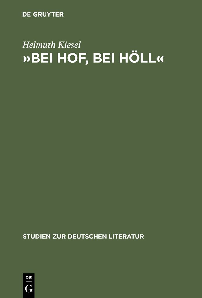"Bei Hof, bei Holl": Untersuchungen zur literarischen Hofkritik von Sebastian Brant bis Friedrich Schiller