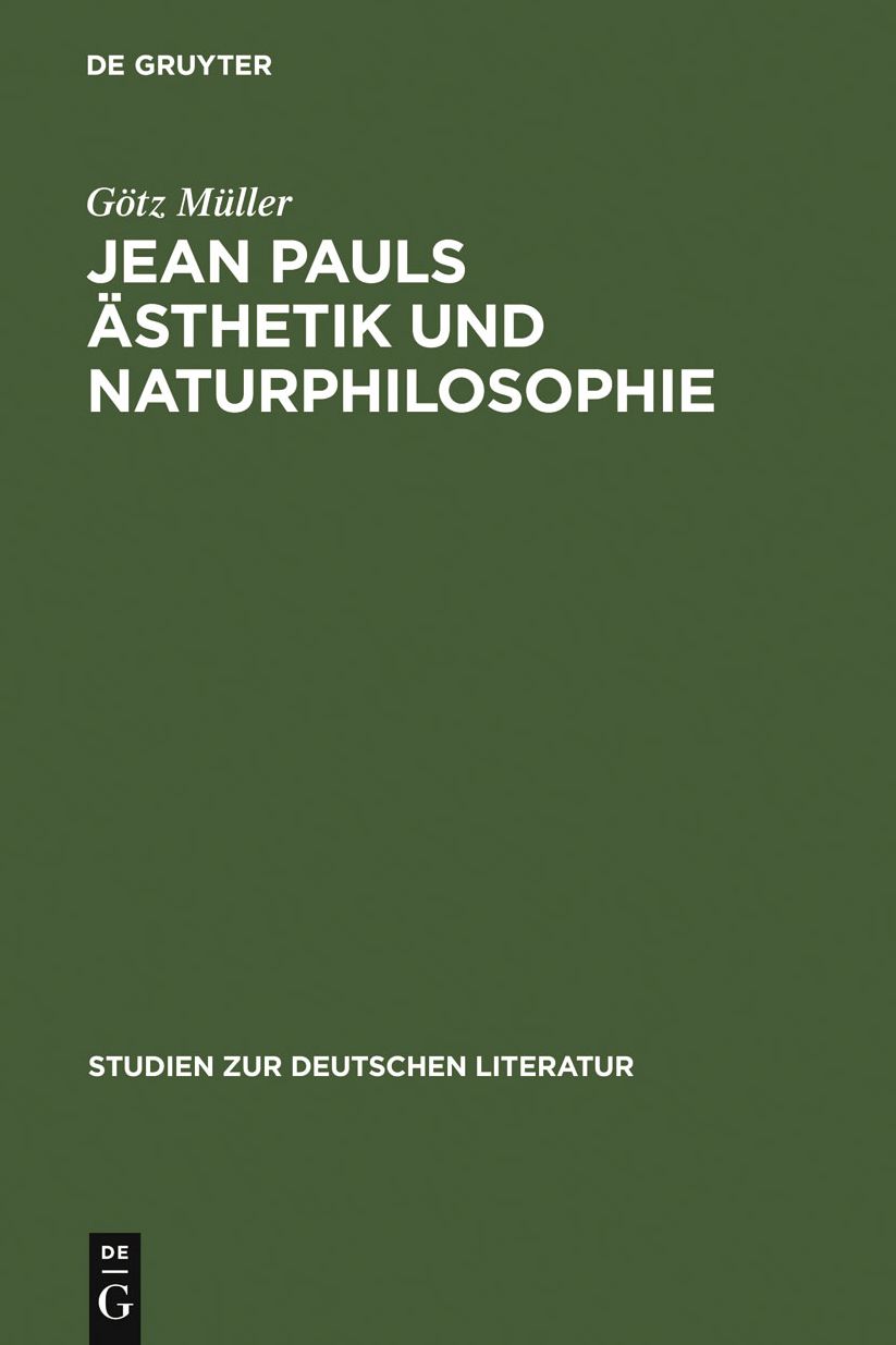 Jean Pauls Asthetik und Naturphilosophie