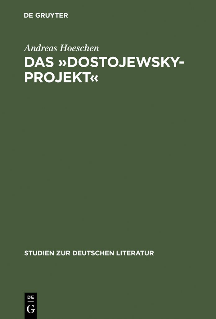 Das "Dostojewsky-Projekt": Lukacs' neukantianisches Fruhwerk in seinem ideengeschichtlichen Kontext
