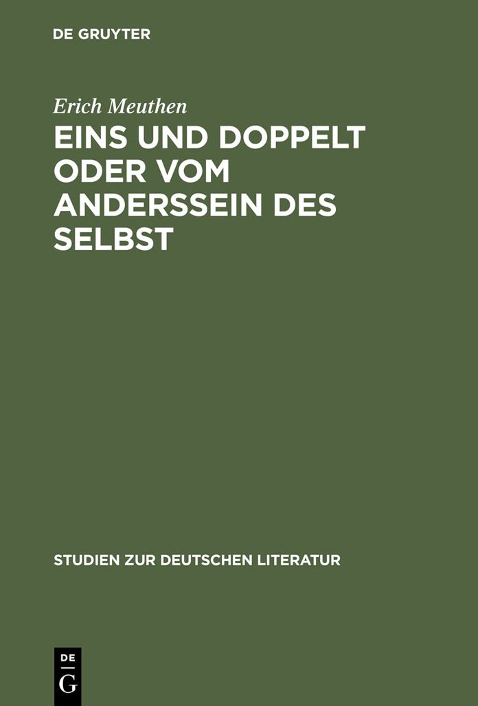Eins und doppelt oder Vom Anderssein des Selbst: Struktur und Tradition des deutschen Kunstlerromans