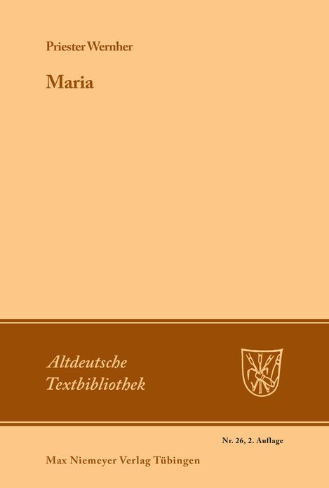 Maria: Bruchstucke und Umarbeitungen