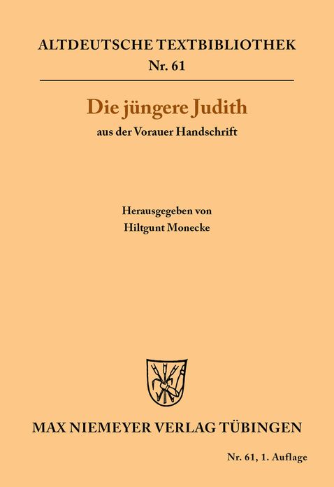 Die jungere Judith aus der Vorauer Handschrift