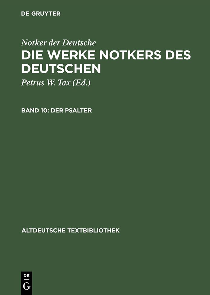 Der Psalter: Psalm 101-150, die Cantica und die katechetischen Texte