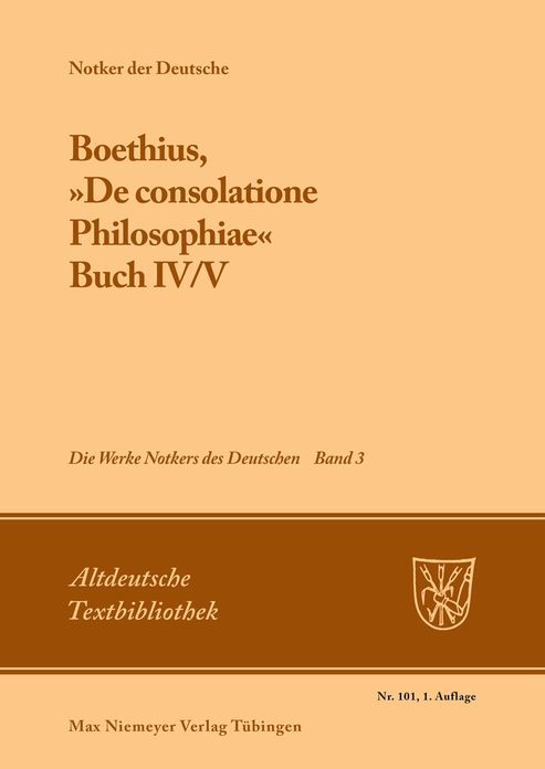 Boethius, "De consolatione Philosophiae": Buch IV/V