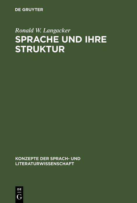 Sprache und ihre Struktur: Grundbegriffe der Linguistik
