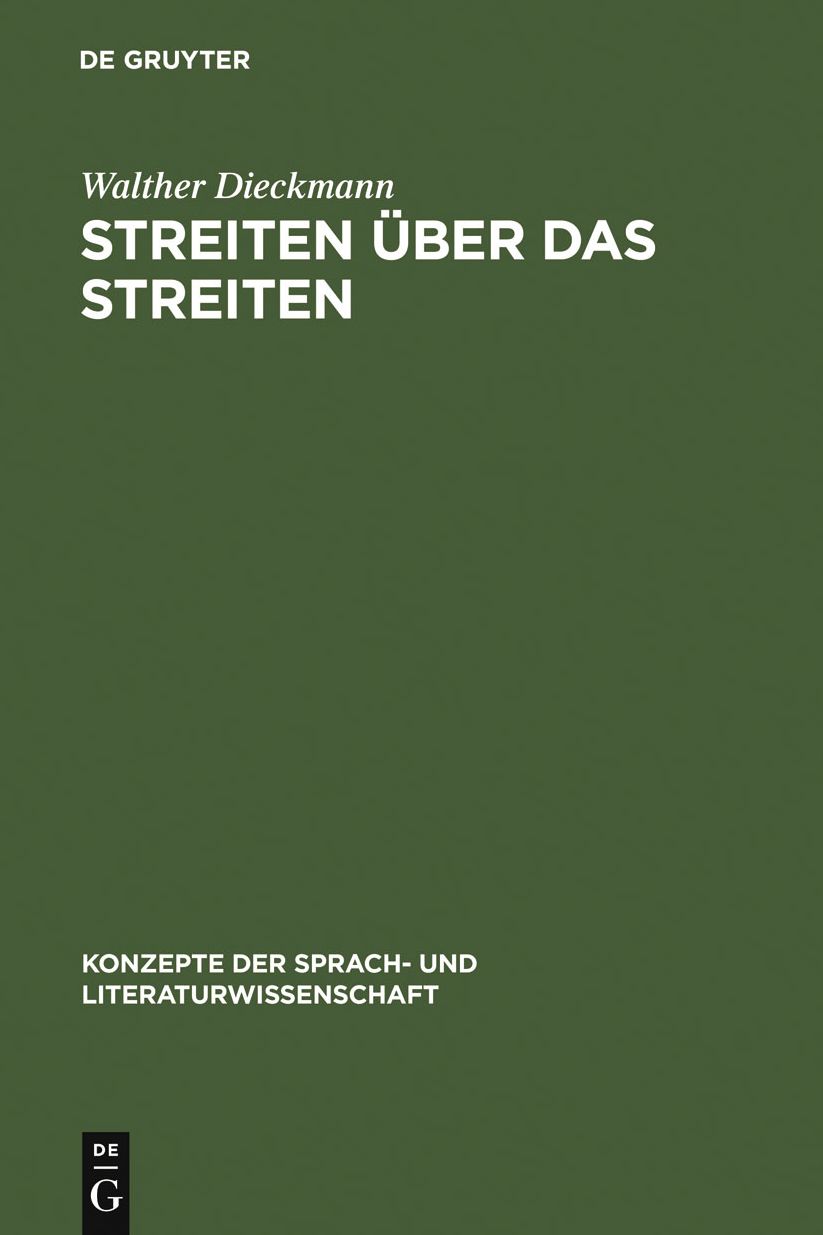 Streiten uber das Streiten: Normative Grundlagen polemischer Metakommunikation