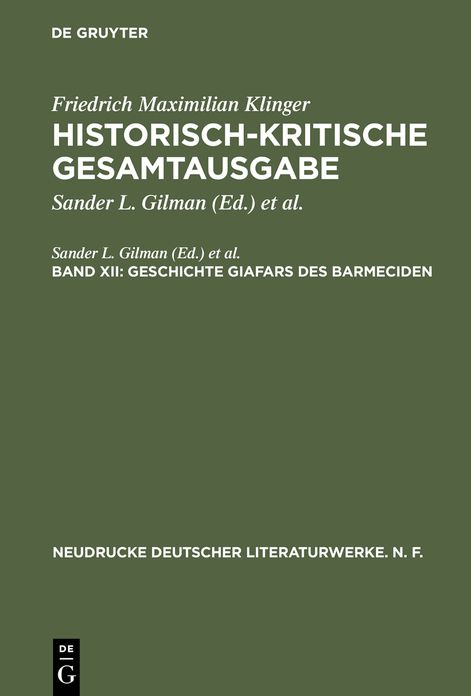 Geschichte Giafars des Barmeciden: Ein Seitenstuck zu "Faust's Leben, Thaten und Hollenfahrt"