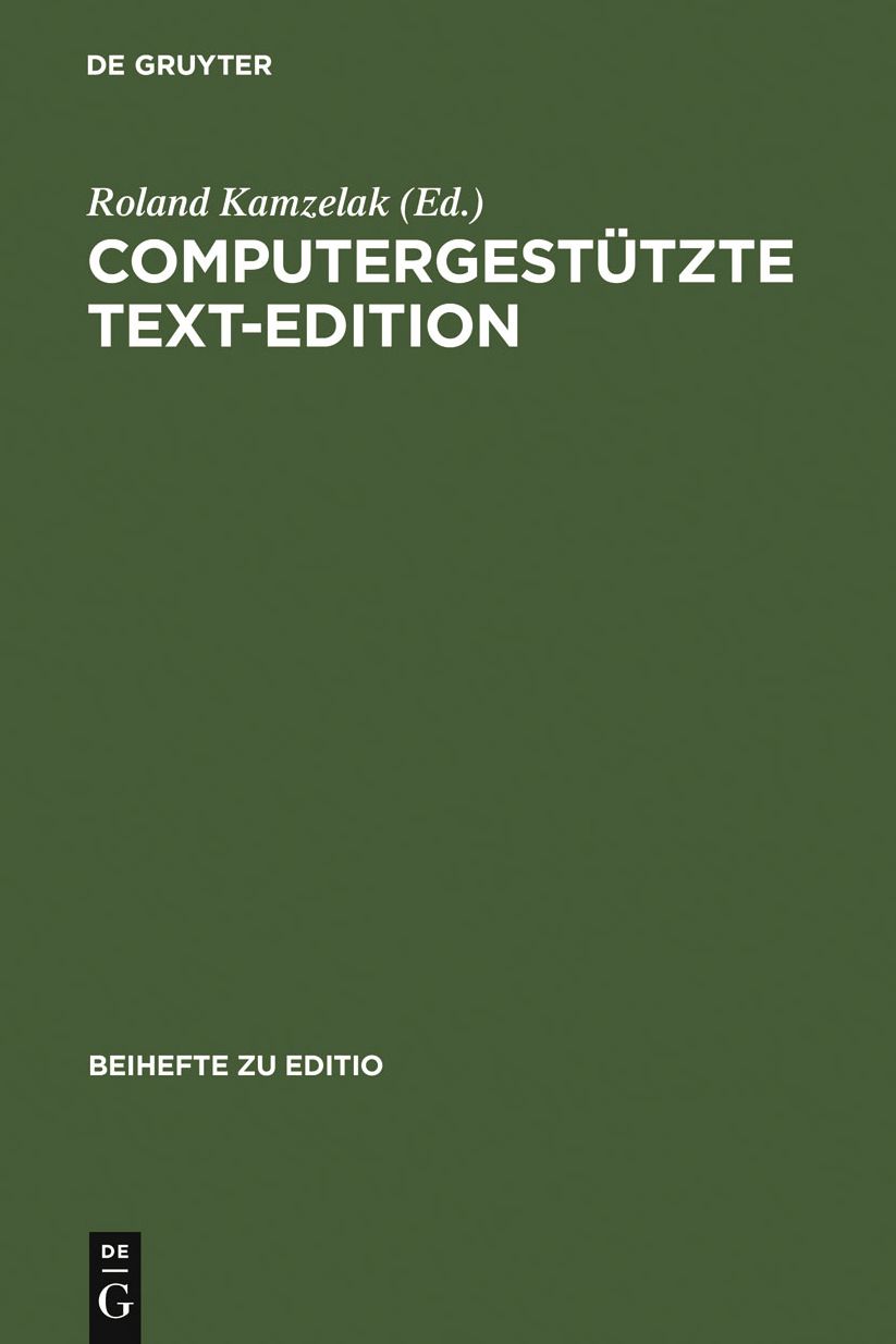 Computergestutzte Text-Edition