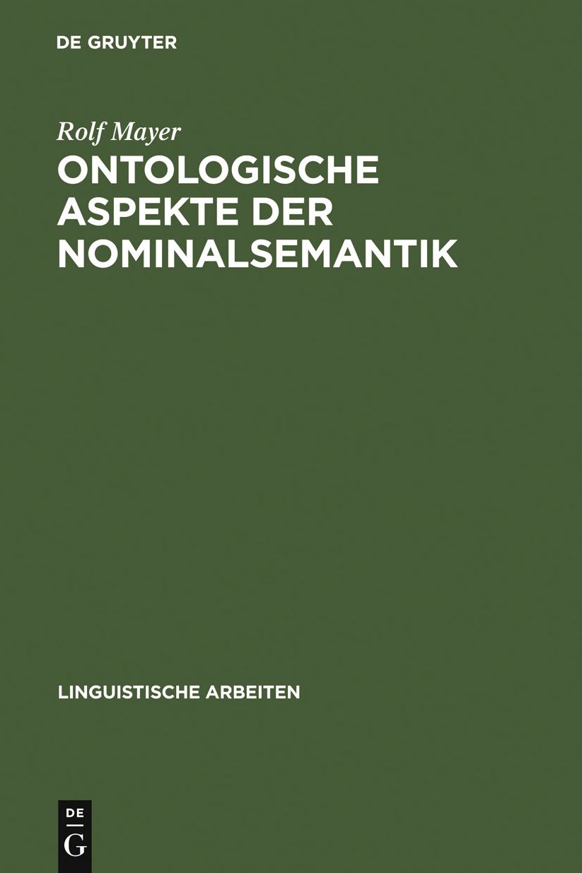 Ontologische Aspekte der Nominalsemantik