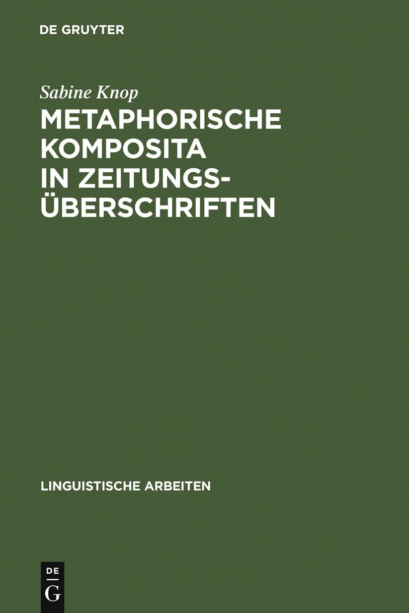 Metaphorische Komposita in Zeitungsuberschriften