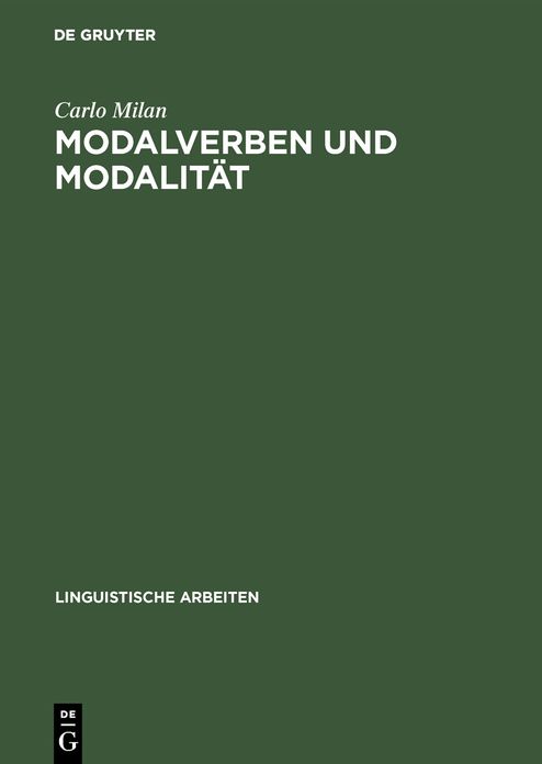 Modalverben und Modalitat: Eine kontrastive Untersuchung Deutsch-Italienisch
