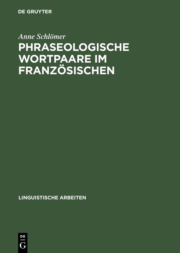 Phraseologische Wortpaare im Franzosischen: "sitot dit, sitot fait" und Vergleichbares