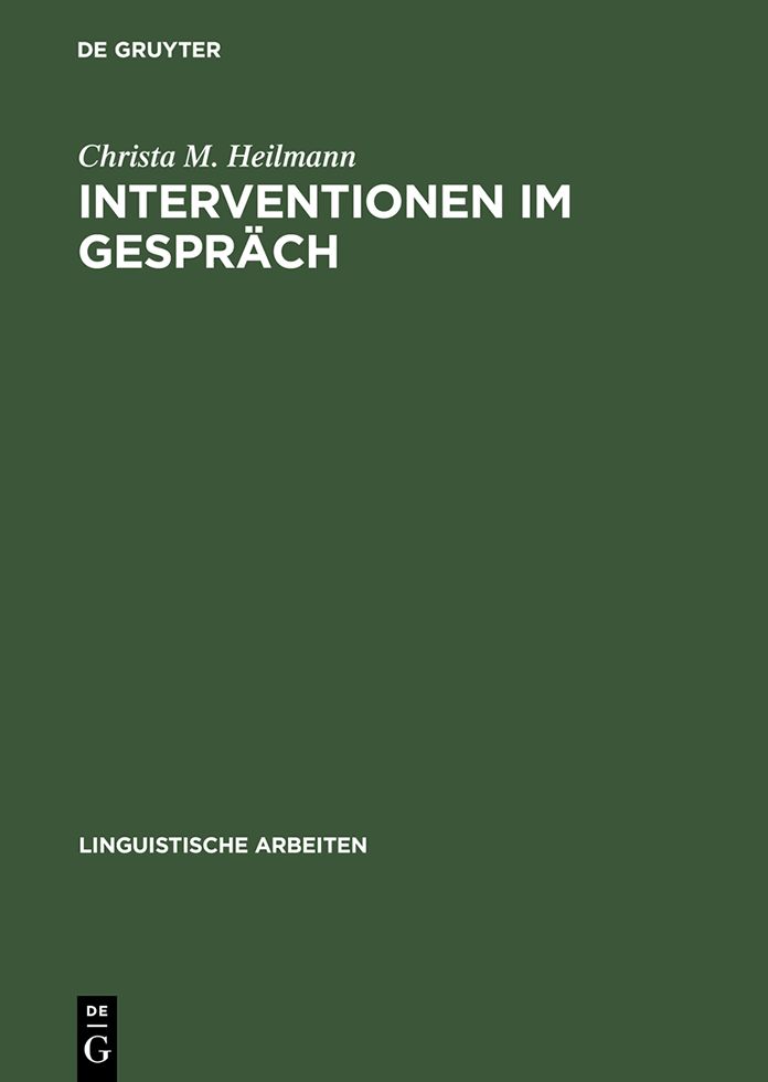 Interventionen im Gesprach: Neue Ansatze der Sprechwissenschaft