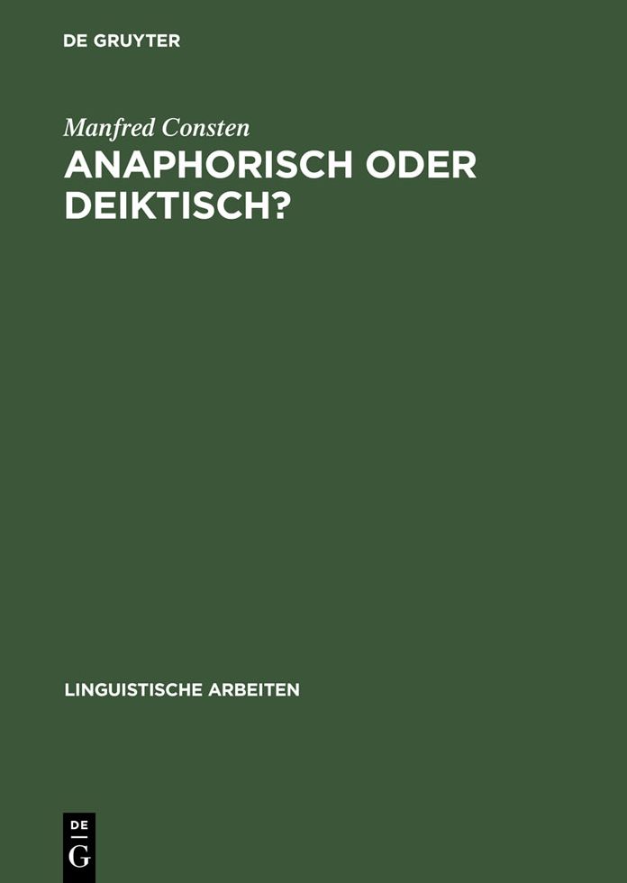 Anaphorisch oder deiktisch?: Zu einem integrativen Modell domanengebundener Referenz