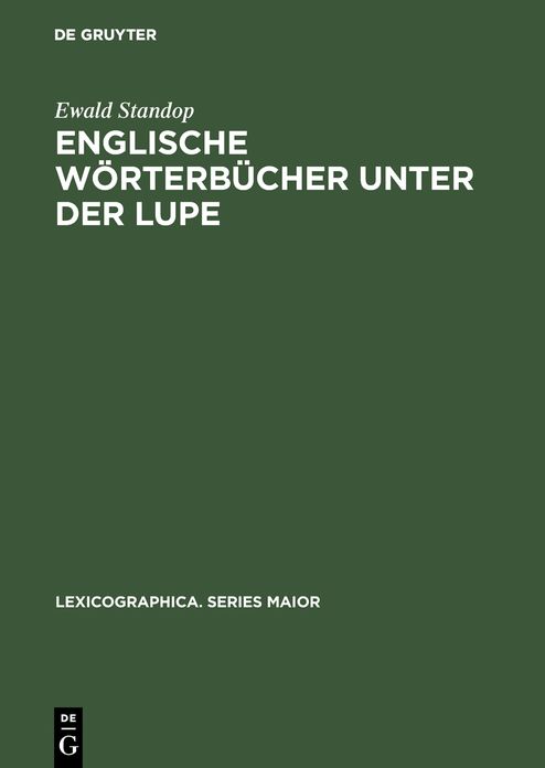 Englische Worterbucher unter der Lupe