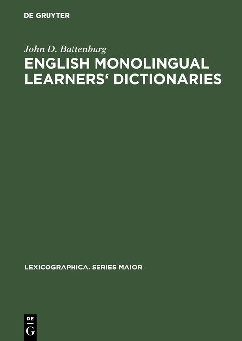 English monolingual learners' dictionaries: A user-oriented study
