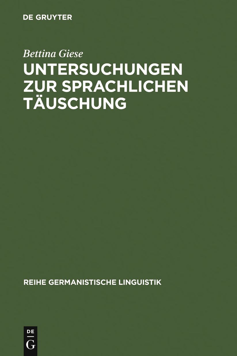 Untersuchungen zur sprachlichen Tauschung