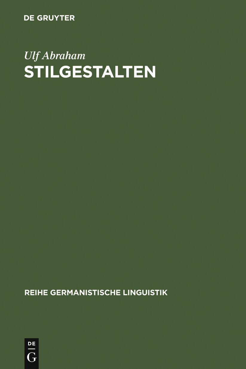 StilGestalten: Geschichte und Systematik der Rede vom Stil in der Deutschdidaktik