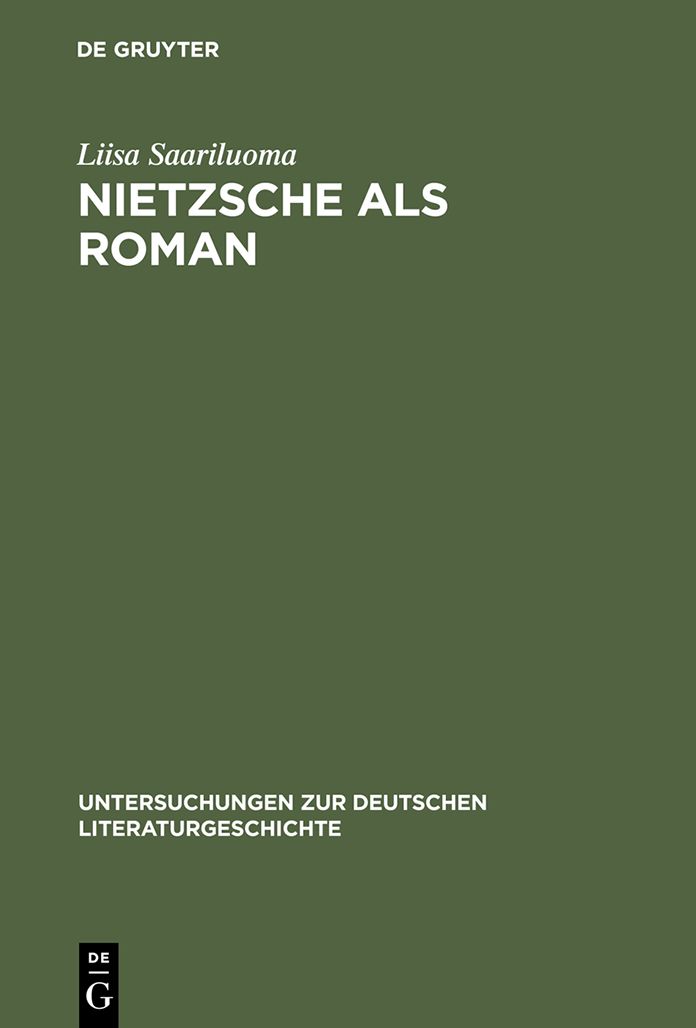 Nietzsche als Roman: Uber die Sinnkonstituierung in Thomas Manns "Doktor Faustus"