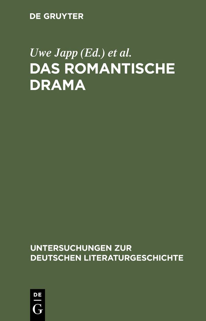 Das romantische Drama: Produktive Synthese zwischen Tradition und Innovation