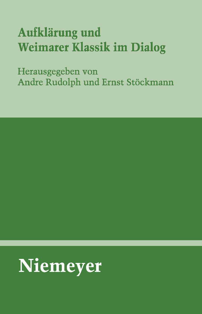 Aufklarung und Weimarer Klassik im Dialog