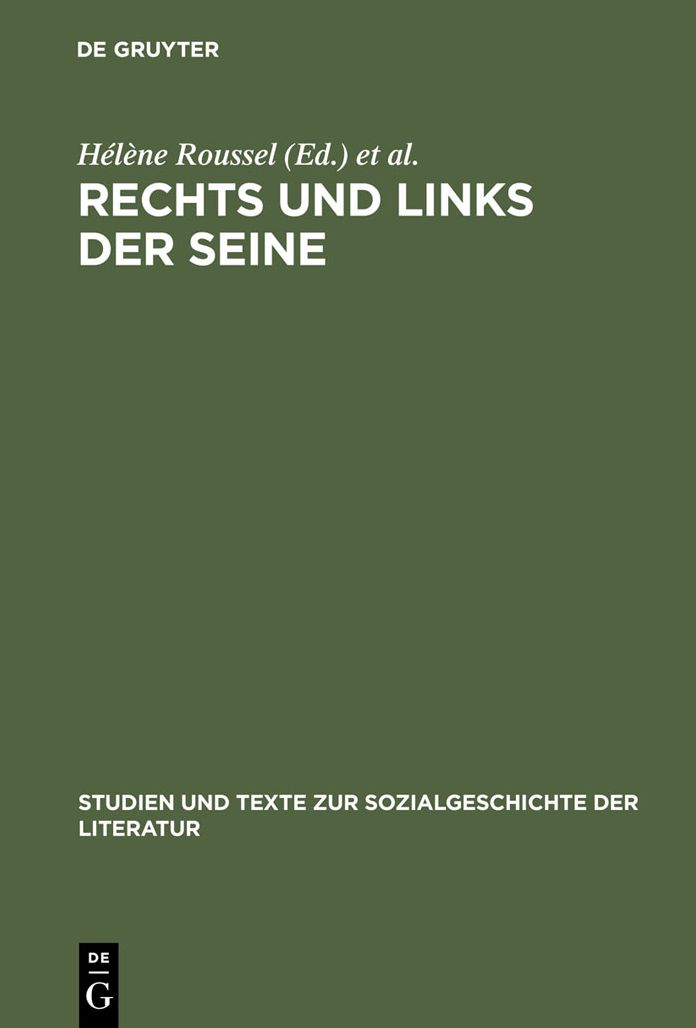 Rechts und links der Seine: Pariser Tageblatt und Pariser Tageszeitung 1933-1940