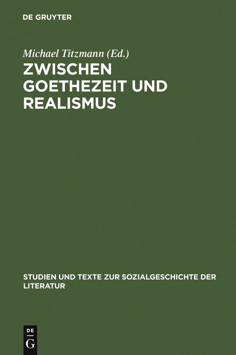 Zwischen Goethezeit und Realismus: Wandel und Spezifik in der Phase des Biedermeier