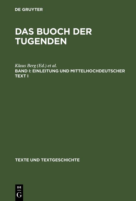 Einleitung und mittelhochdeutscher Text