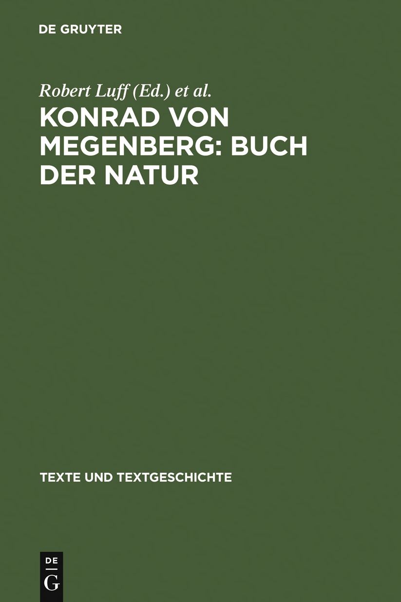 Konrad von Megenberg: Buch der Natur: Band II: Kritischer Text nach den Handschriften