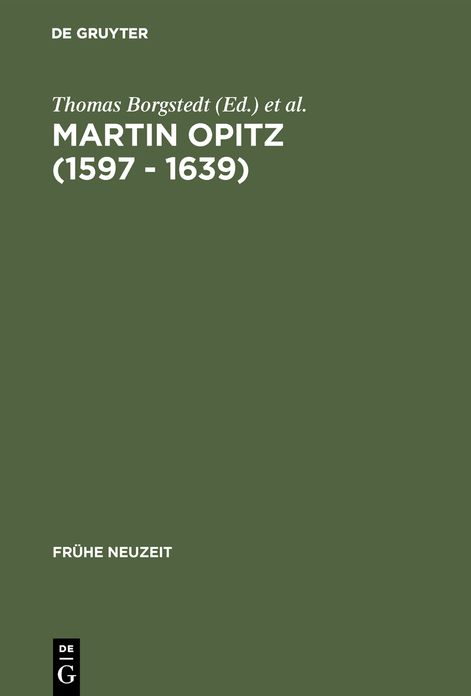 Martin Opitz (1597 - 1639): Nachahmungspoetik und Lebenswelt