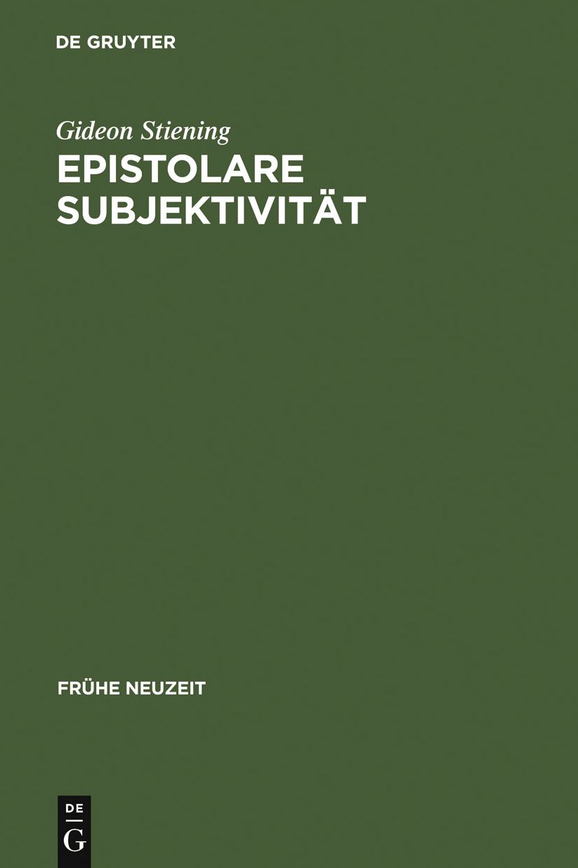 Epistolare Subjektivitat: Das Erzahlsystem in Friedrich Holderlins Briefroman "Hyperion oder der Eremit in Griechenland"