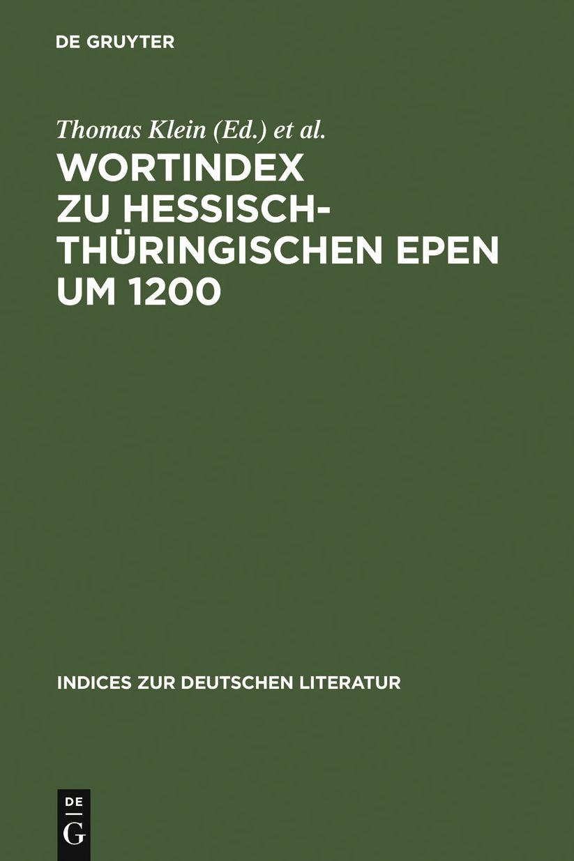 Wortindex zu hessisch-thuringischen Epen um 1200
