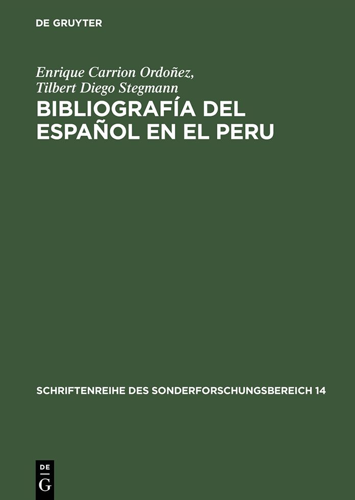 Bibliografia del espanol en el Peru