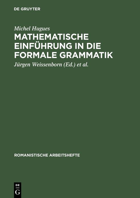 Mathematische Einfuhrung in die formale Grammatik
