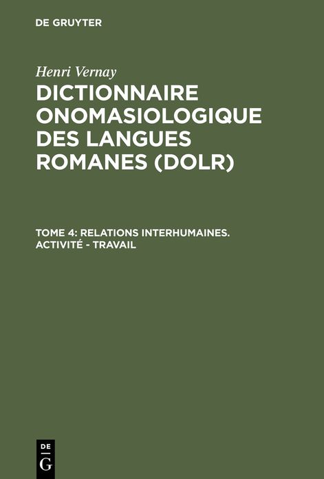 Relations interhumaines. Activite - Travail