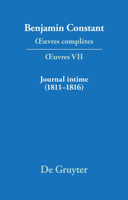 Journal intime (1811-1816). Carnet. Livres de depenses