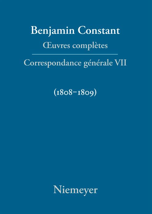 Correspondance generale 1808-1809